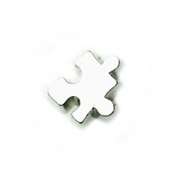 Silver Puzzle Piece